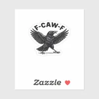 F-Caw-F Bird Lover’s Humorous Pun Stickers Essenti