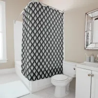 Art Deco Monochrome Shower Curtain