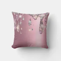 *~* ROSE GOLD Metallic AP7 Drip Dripping GLITTER Throw Pillow