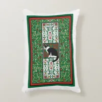 Tuxedo Cat Ornate Custom Accent Pillow