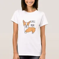 Corgi Mom Dog Cartoon T-Shirt