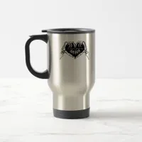To Death Skeleton Hand Heart Classic Design Travel Mug