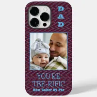 Dad The Best Golfer By Par Photo Maroon Case-Mate iPhone 14 Pro Max Case