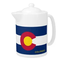 Colorado State Flag Teapot