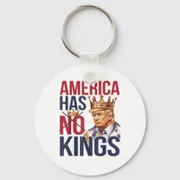 No Kings In America Funny America Has No King Poli Keychain