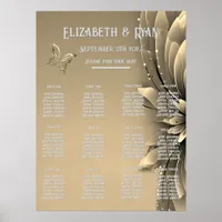 Elegant Gold Wedding Invitations  Poster