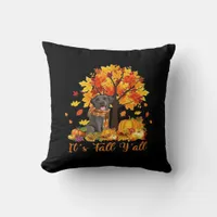 It’s Fall Y’all Halloween Autumn Retro Graphic Throw Pillow