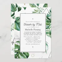 Exotic Geometric Forest Shower by Mail Invitation
