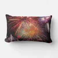 Fireworks Finale Lumbar Pillow