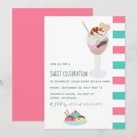 Ice Cream Birthday Party invitation