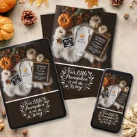 Fall Pumpkin Digital Pregnancy Announcement
