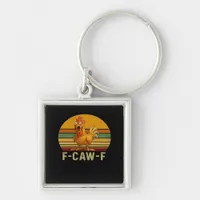 F-Caw-F Chicken Essential Retro Classic Keychain