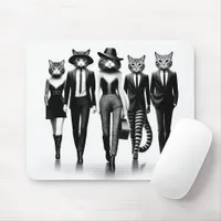 Hep Cat Runway Models Walking the Catwalk Mouse Pad