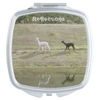 Compact Mirror - Alpaca Reflections