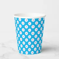 Playful Blue Cup with Pink and White Polka-Dots