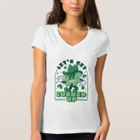 St. Patricks Funny Shamrock Let's Get Lucked Up T-Shirt