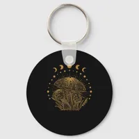 Aesthetic Mushroom Cottage Goblincore Keychain