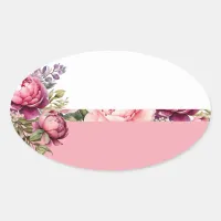 Pink Cottage Floral Sticker