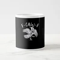 F-Caw-F Raven Retro Classic Giant Coffee Mug