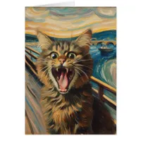 Screaming Kitty Fine Art Parody All Occasions 