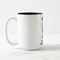 Two-Tone Mug for Coffee Lovers Fun Quote Gift