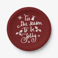 tis the season to be jolly paper plates