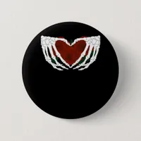 Skeletal Heart  Button