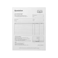 Quotation Form | Black & White Minimalist Quote Notepad