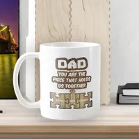 Dad Holding Family Together | 2 Names Edition Coffee Mug