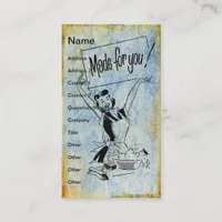 Vintage Woman, Made For You Business Card