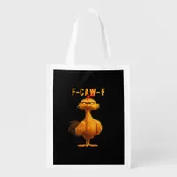 F-Caw-F-Chicken Essential Minimal Clean Grocery Bag