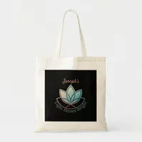 Custom Name Lotus Tote Bag - [NAME] Shines Bright