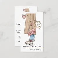 Pink Girly Coffee Chav Business Card