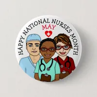 May is National Nurses Month    Button