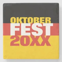 Oktoberfest Octoberfest German Flag Stone Coaster