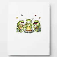 Cottagecore Aesthetic Frogs Camping Forest Goblinc Plaque