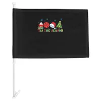 Tis The Season For Pickleball Iii Car Flag
