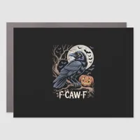 Retro F-Caw-F Bird Crow Funny Crow Bird Cawing Gru Car Magnet