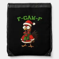 F-Caw-F Chicken Classic Retro Graphic Drawstring Bag