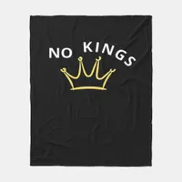 No Kings Classic Retro Cool Fleece Blanket
