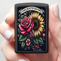 Plants Are Better Than People Botanical Wit Zippo Lighter