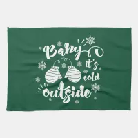 Baby its cold outside cute mittens winter towel