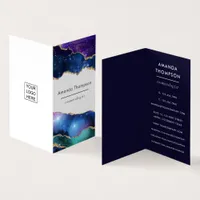 Galaxy Agate Stone Business Card