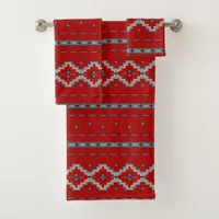 Southwest Mesas Red & Turquoise Bath Towel Set