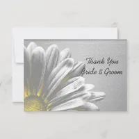 Yellow Floral Highlights Wedding Thank You Notes Invitation
