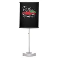 Fun Christmas Tis The Season Holiday Table Lamp