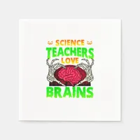 Skeleton Hand Heart Funny Design Style Napkins