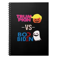 Funny Trumpkin Vs Boo Biden Halloween Design Class Notebook
