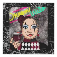 Dream Wild Goth Girl  Faux Canvas Print
