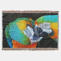 Parrots - Best friends Throw Blanket